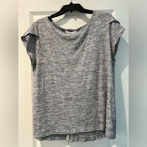 Striped Black and White Women's Top